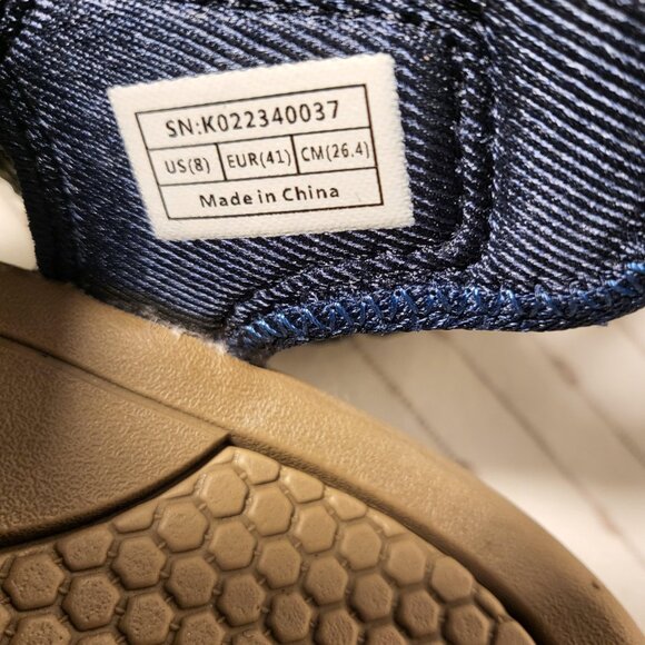 Camel Crown Waterproof Hiking Sandals Men's Size 8 Leather Dark Blue NEW - Picture 3 of 15